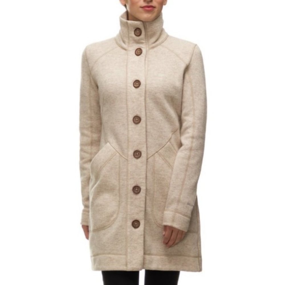 Marmot Oatmeal Button-Front Long sweater / Coat